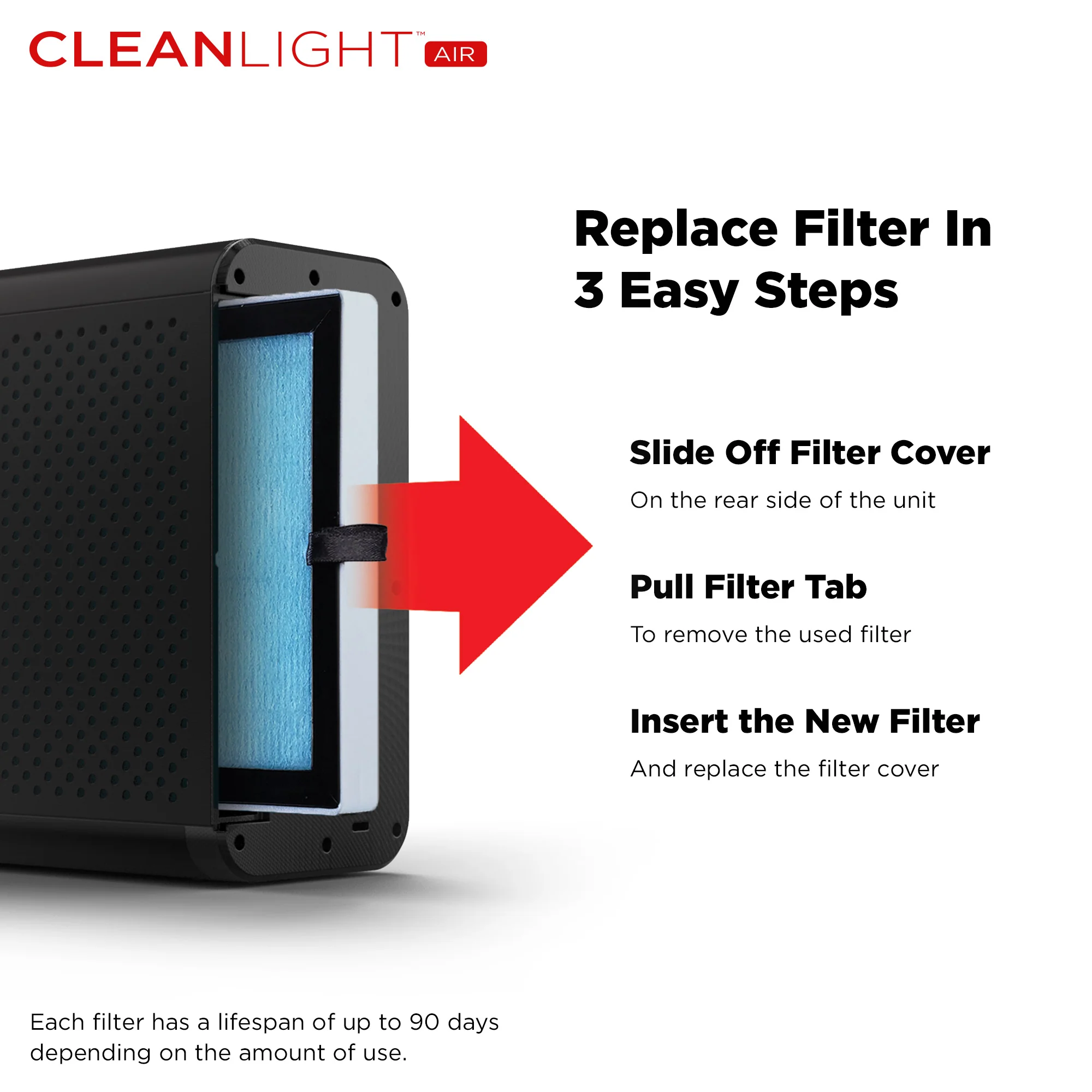 CleanLight Air XL | UV-C Light Kills 99.99% of Airborne Germs | 550 SQ FT area - Image 9