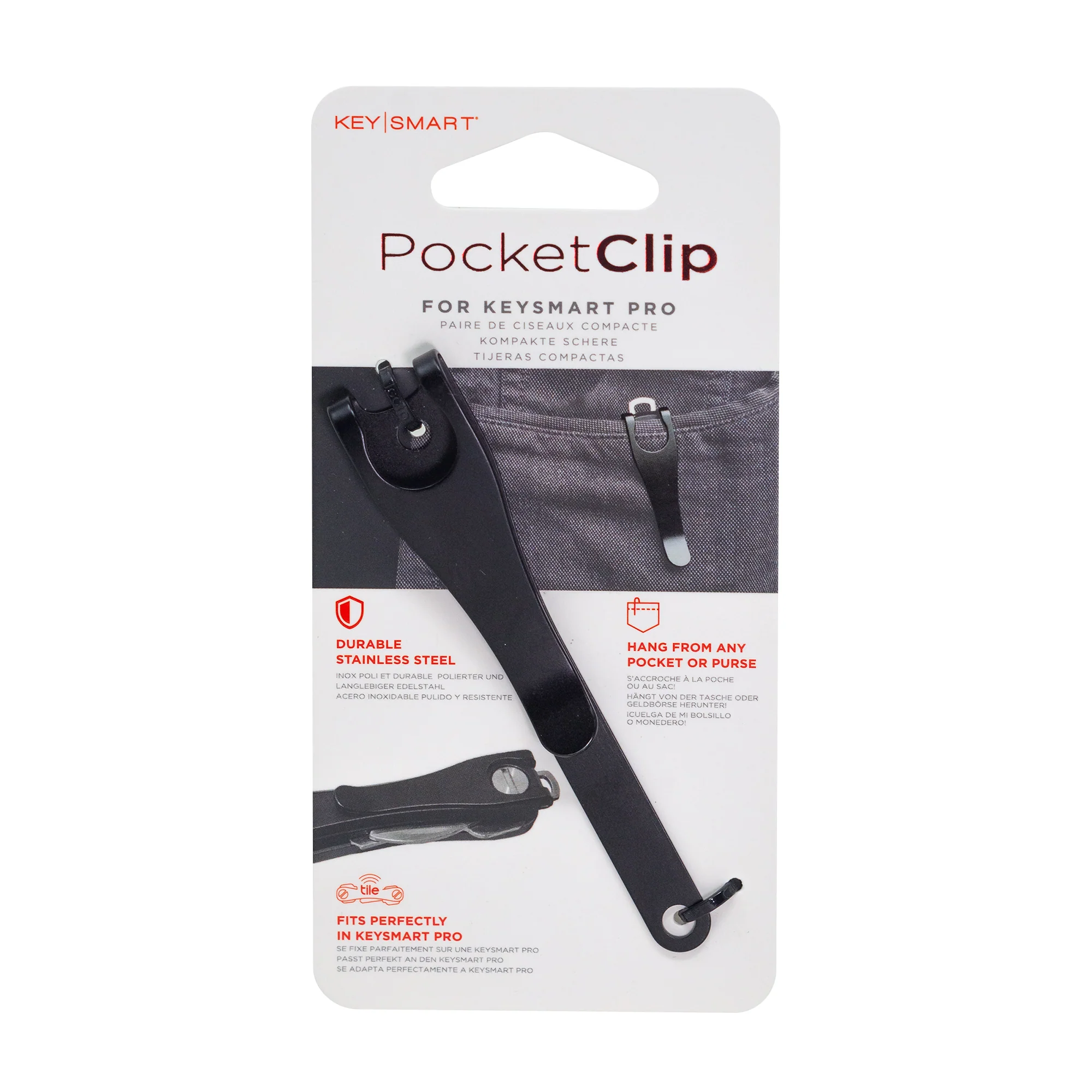 Deep Carry Pocket Clip | Keep Your KeySmart in Place | Stainless Steel - Image 10