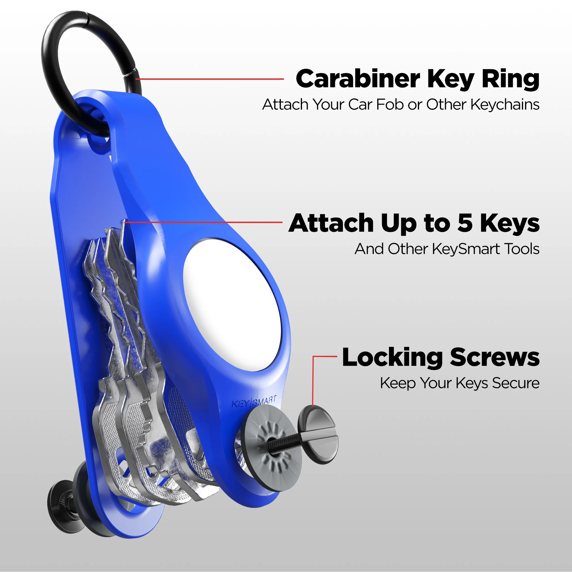 KeySmart Air FKM | Compatible With Apple Airtag | Organize Up To 5 Keys - Image 14