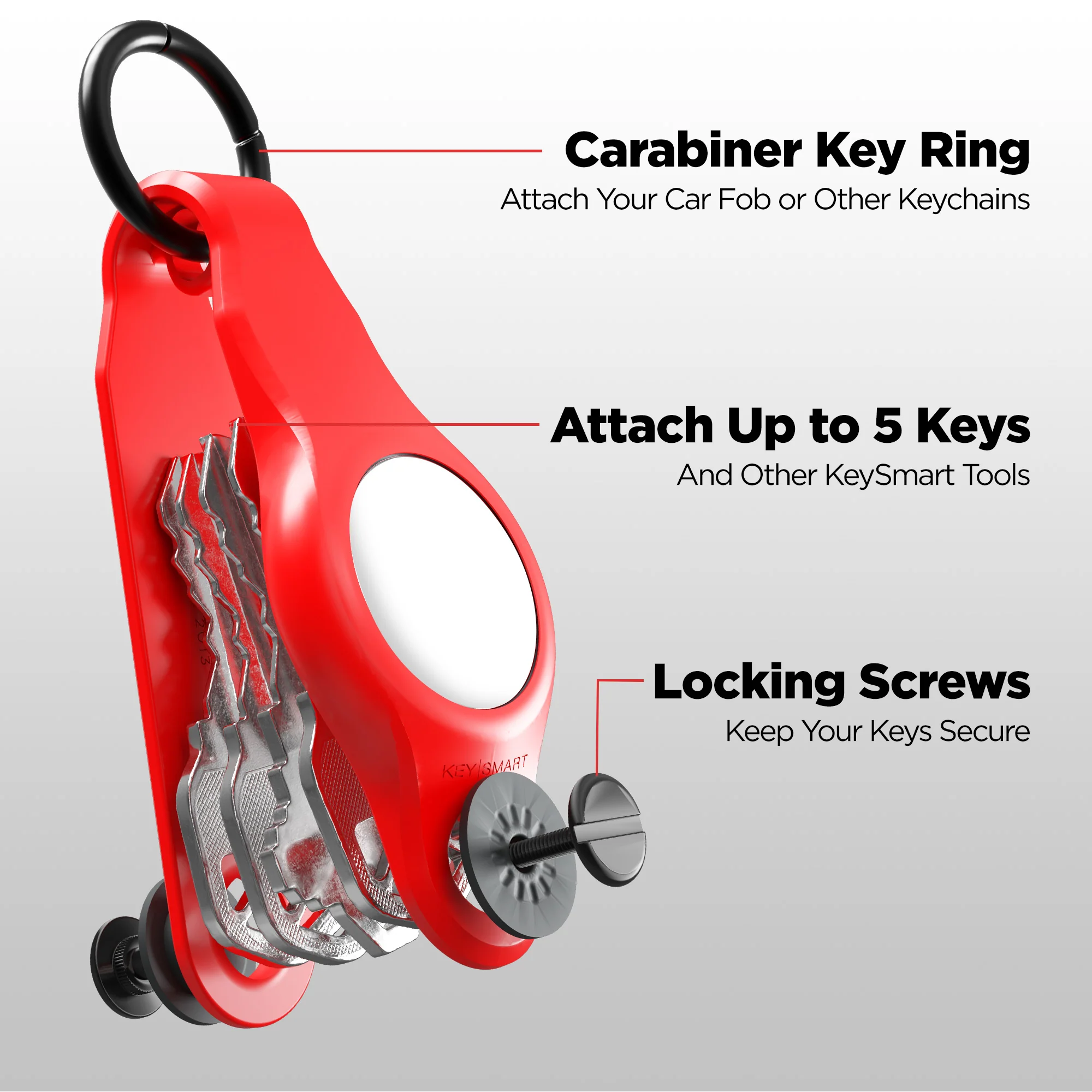 KeySmart Air FKM | Compatible With Apple Airtag | Organize Up To 5 Keys - Image 21