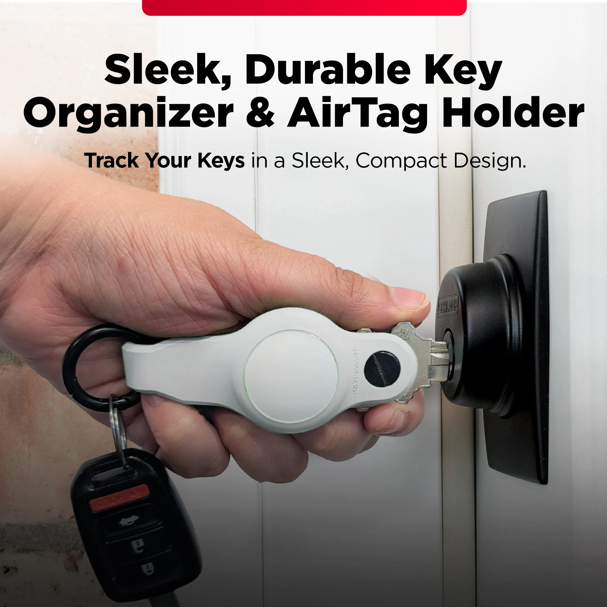 KeySmart Air FKM | Compatible With Apple Airtag | Organize Up To 5 Keys - Image 23