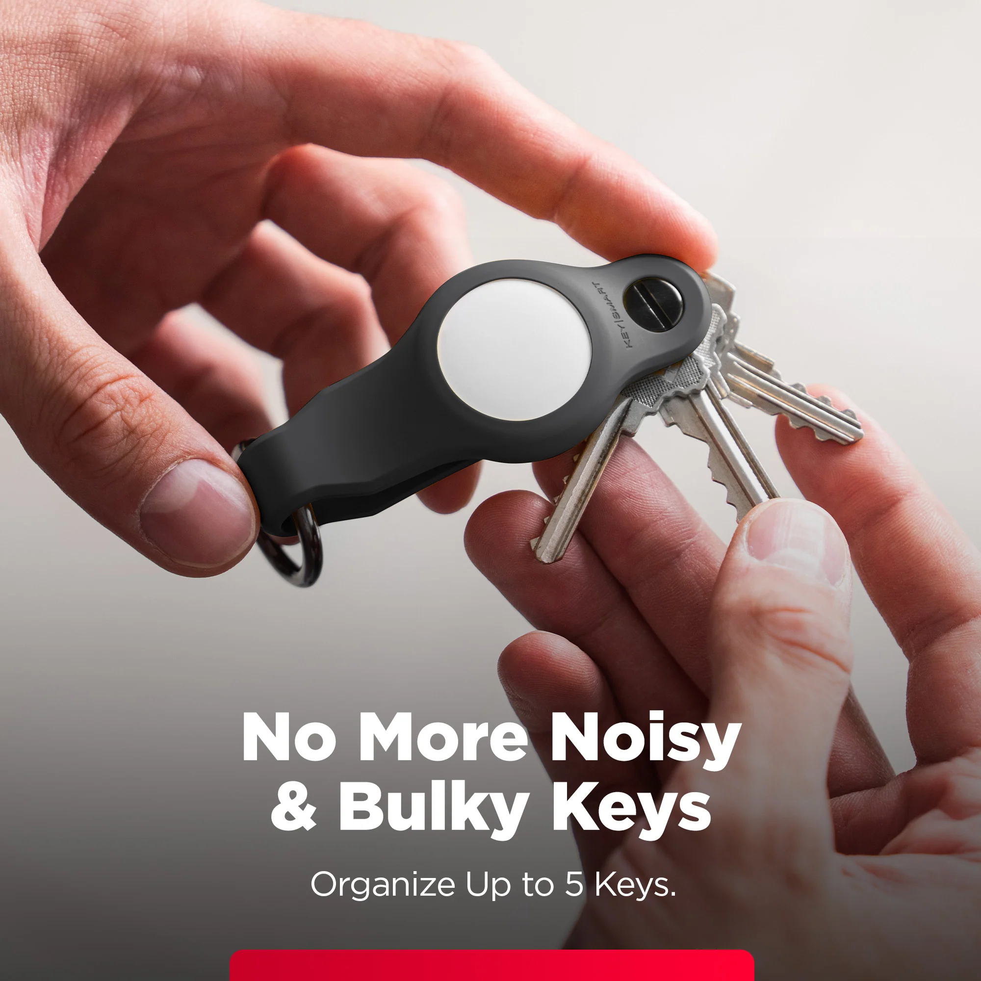 KeySmart Air FKM | Compatible With Apple Airtag | Organize Up To 5 Keys - Image 3