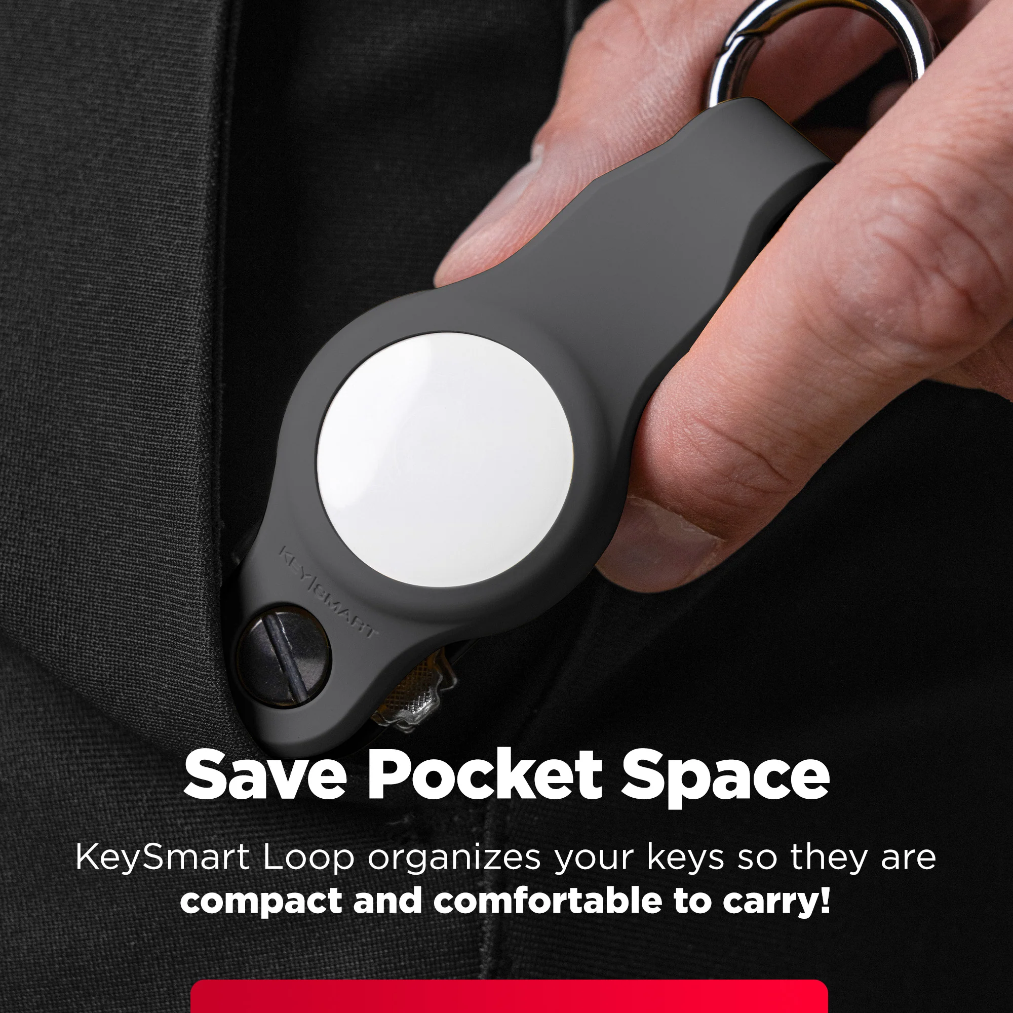 KeySmart Air FKM | Compatible With Apple Airtag | Organize Up To 5 Keys - Image 5