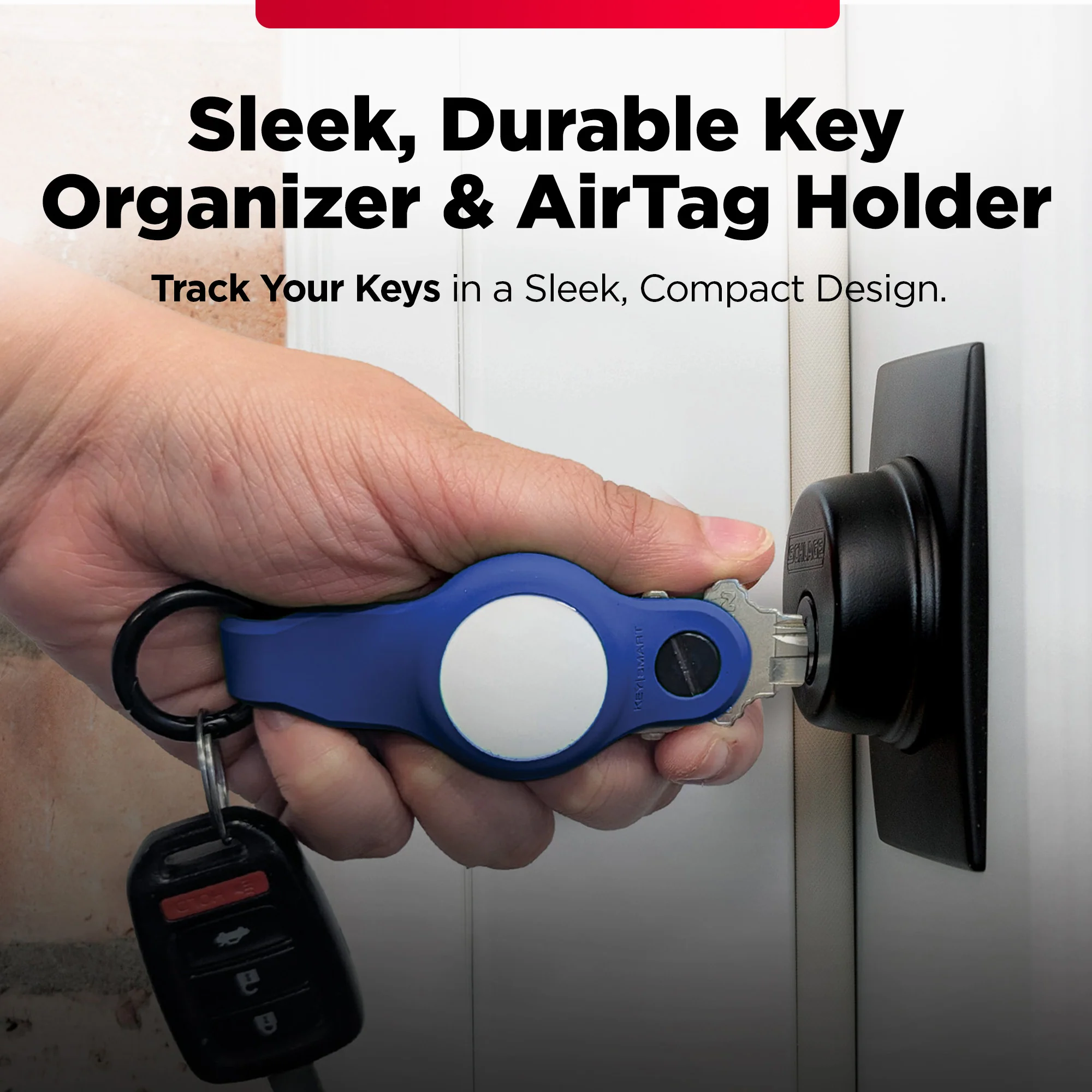 KeySmart Air FKM | Compatible With Apple Airtag | Organize Up To 5 Keys - Image 9