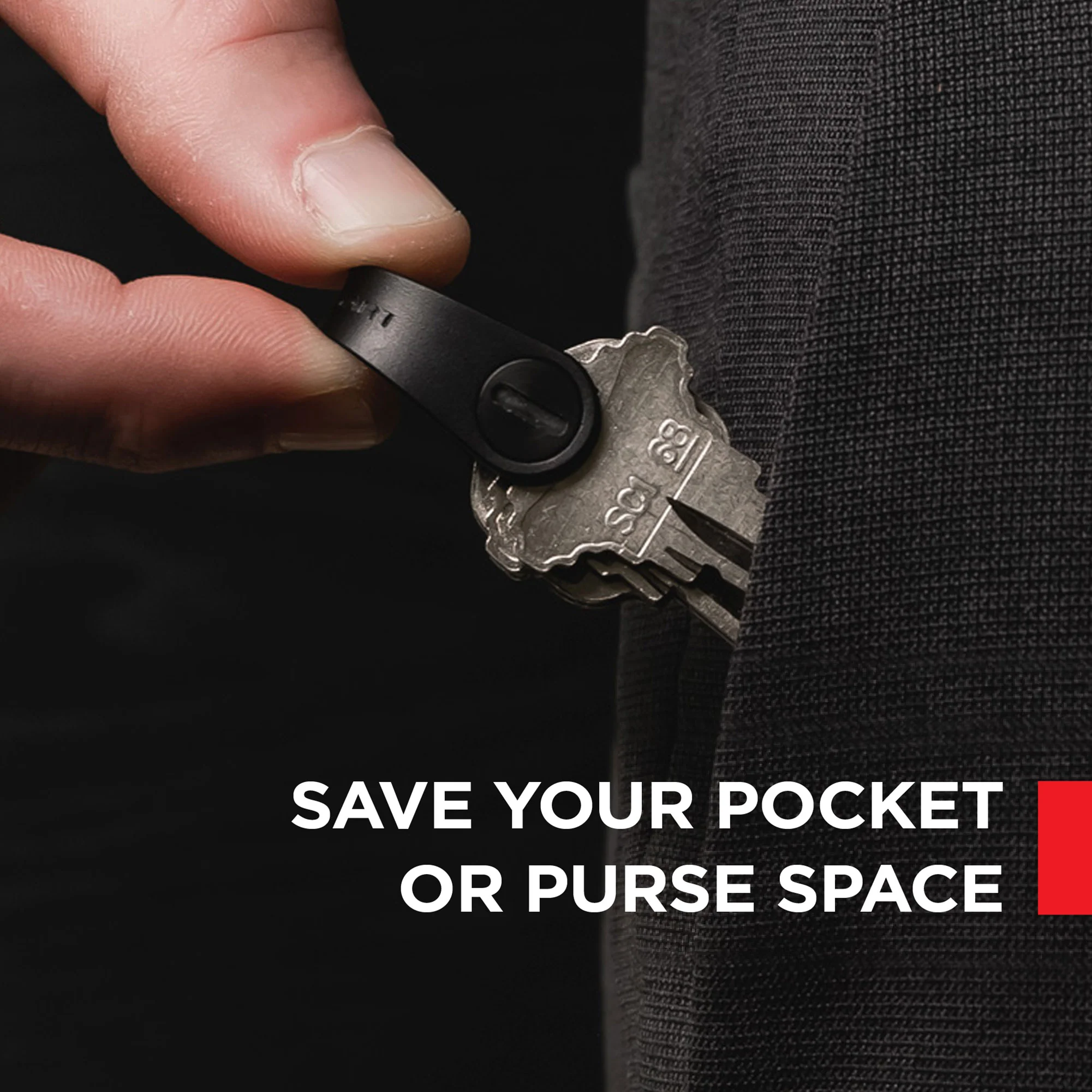 KeySmart® Mini | Holds Up to 5 Keys Plus Car Key Fob | Save Pocket Space - Image 4