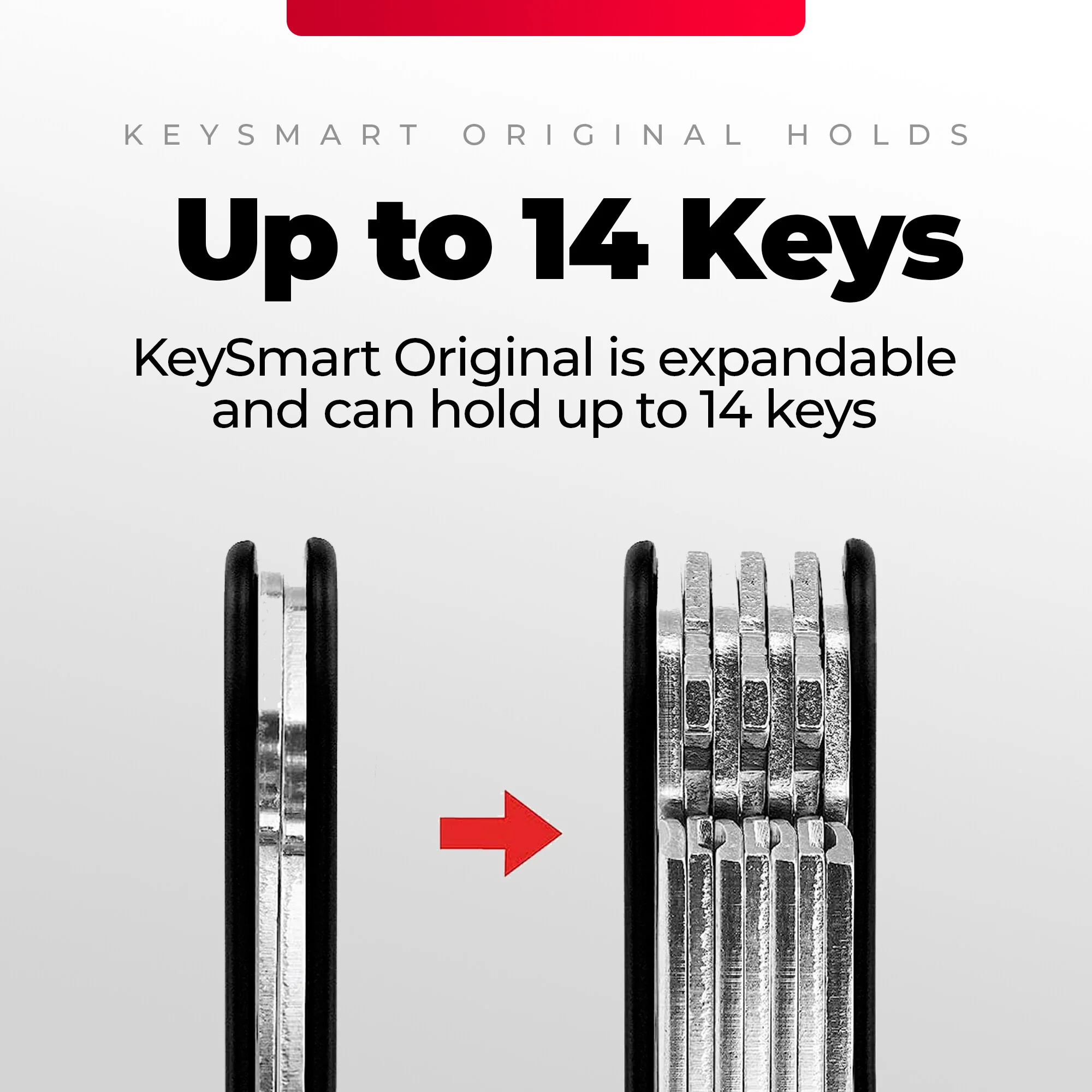 KeySmart Classic Carbon Fiber 3k | Original Compact Key Organizer | Holds Up To 14 Keys - Image 7